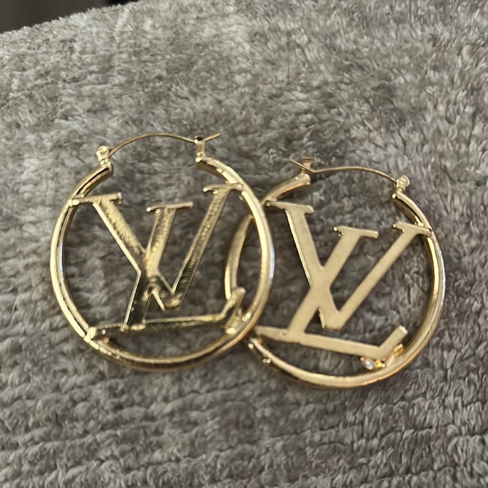 Gold Logo Earrings